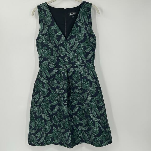 Sam Edelman Womens Palm Blue Green A-Line Dress Blue Sz 8 Mini Party Cocktail - Picture 1 of 13